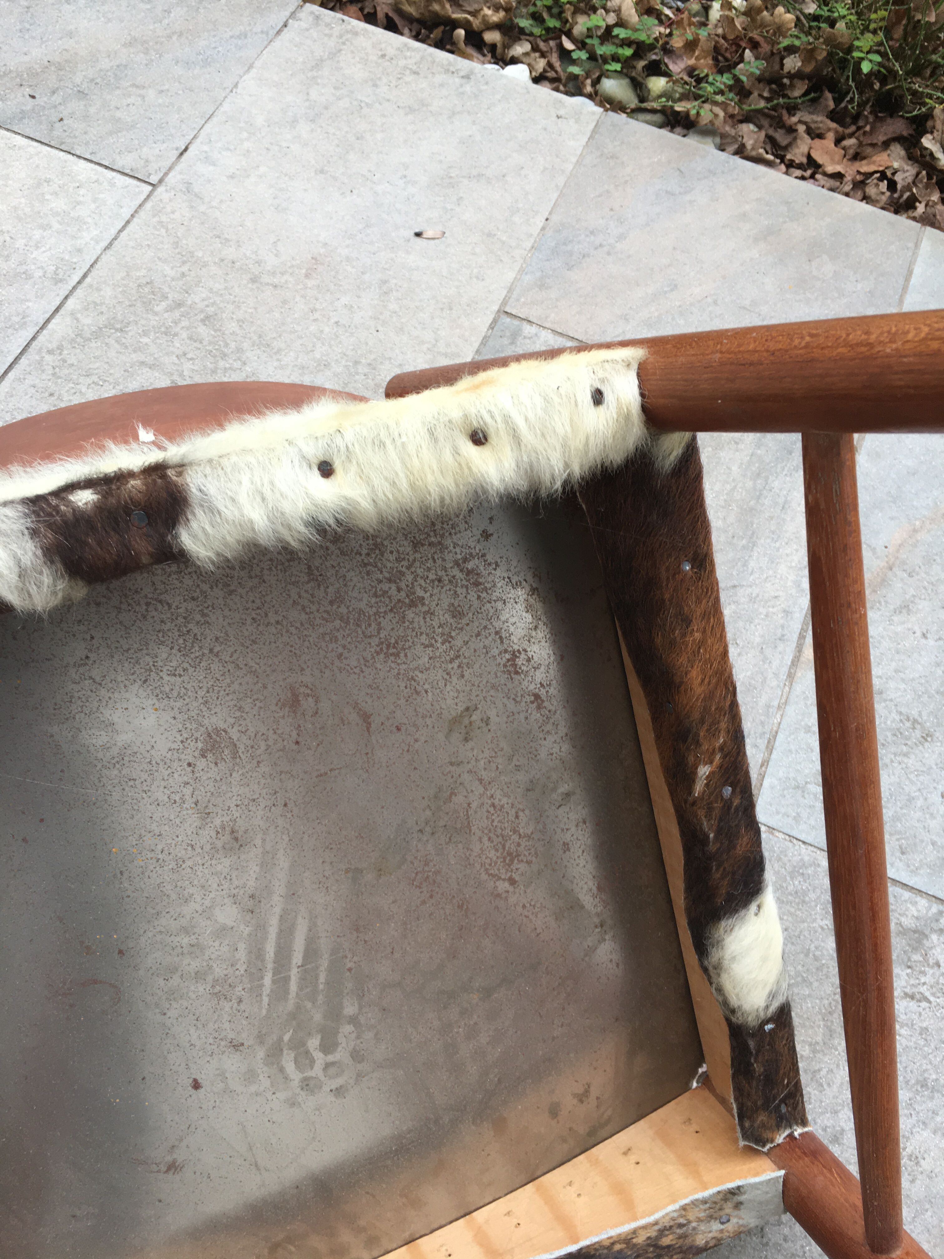 4 vintage Scandinavian cow chairs