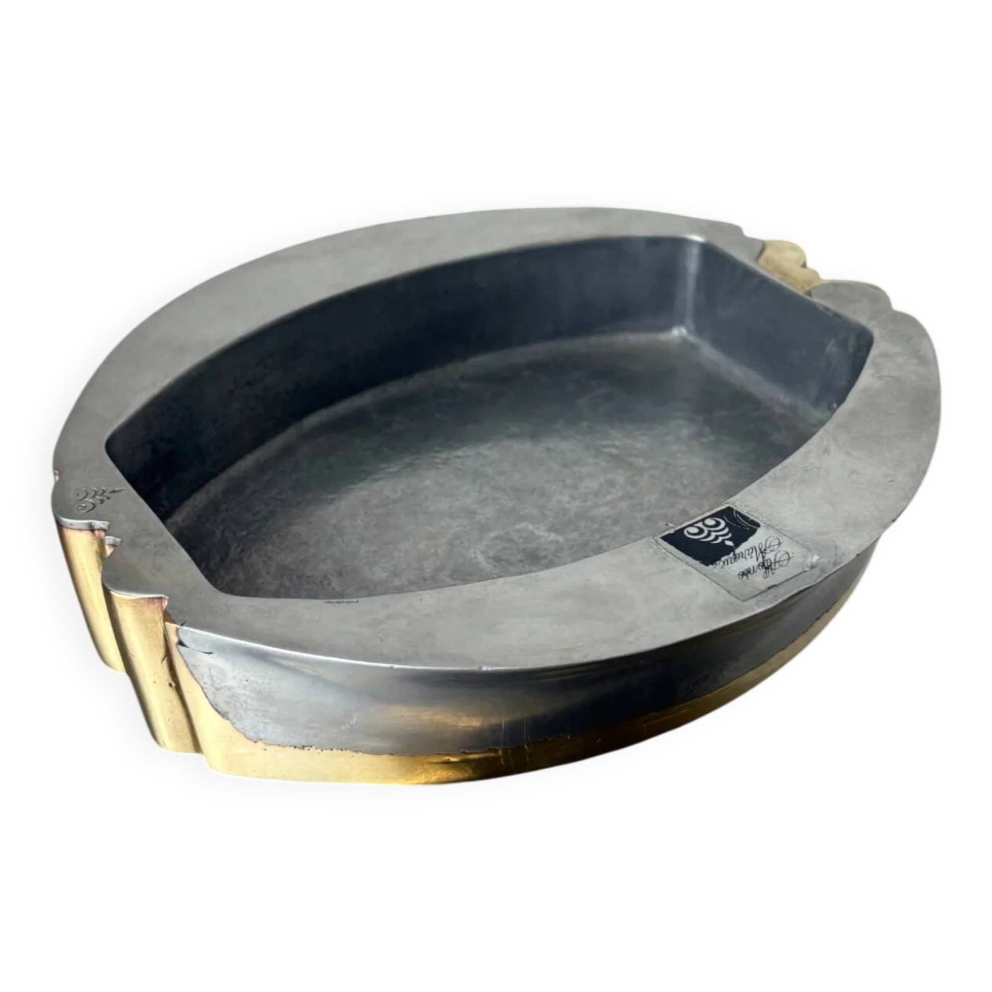 Brutalist catchall tray by Garcia Marquez, Spain, 1970s