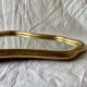 Antique beveled wall mirror in gilded solid wood