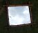 Ancien miroir bois tourné, imitation bambou.