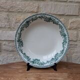Old hollow round serving dish plate Guadeloupe Saint Amand model