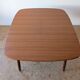 Table carrée teck scandinave extensible années 60