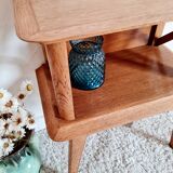 Oak bedside feet compass 50s