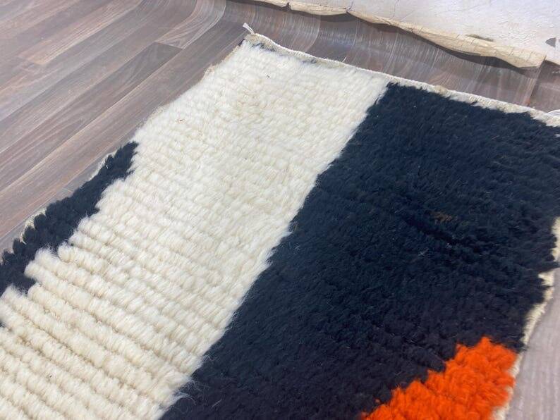 Handmade wool rug for your hallway size 75 x 300 cm