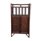 Buffet wood and rattan canning