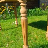 Farm table with turned legs