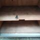 Gray patinated kitchen cabinet