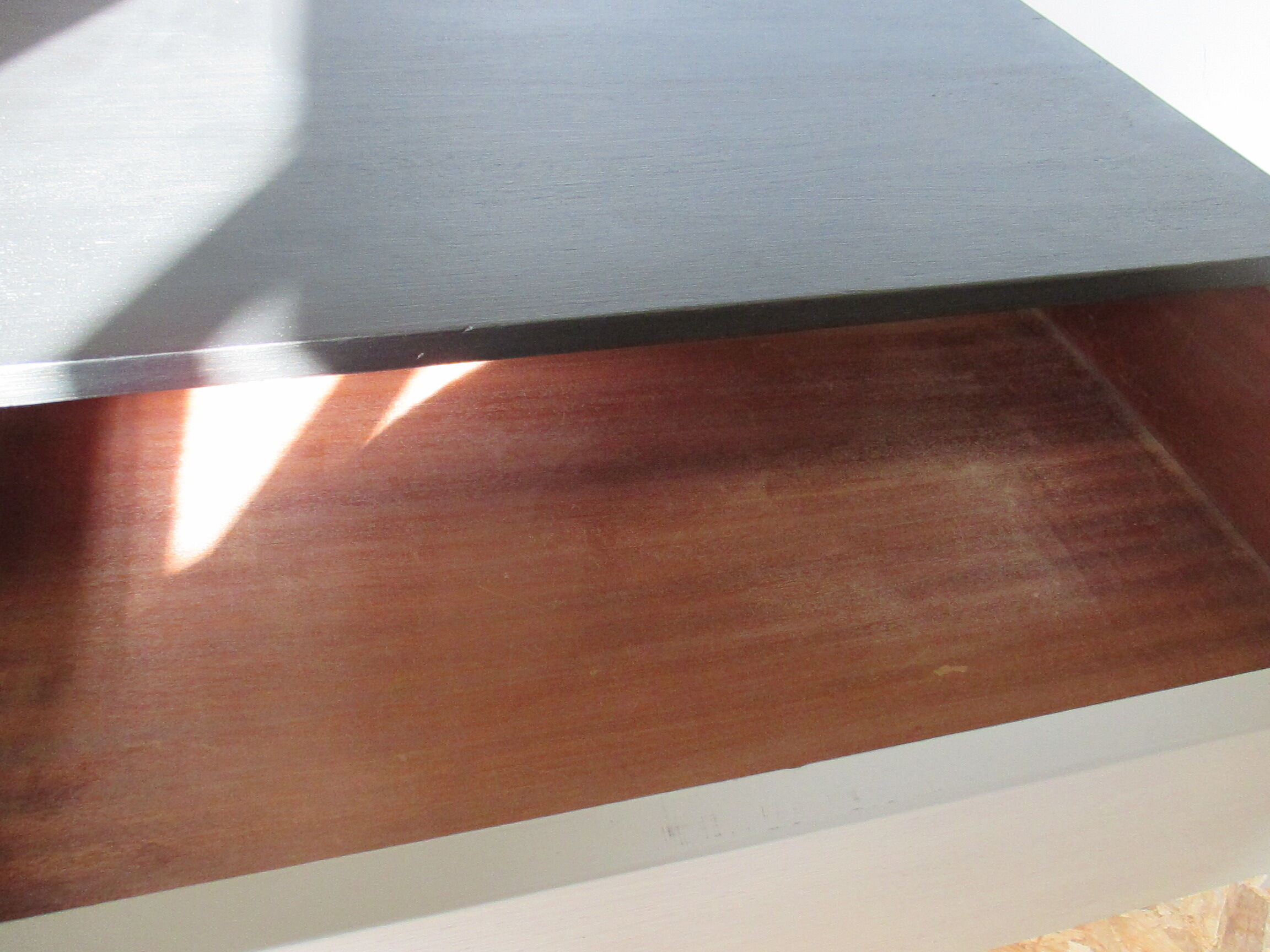 Dresser 3 drawers grey black rose