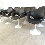 Vintage Euro FV tulip dining chairs set of 12 -  1970s