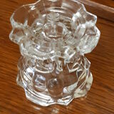 Reims crystal candle holder signed