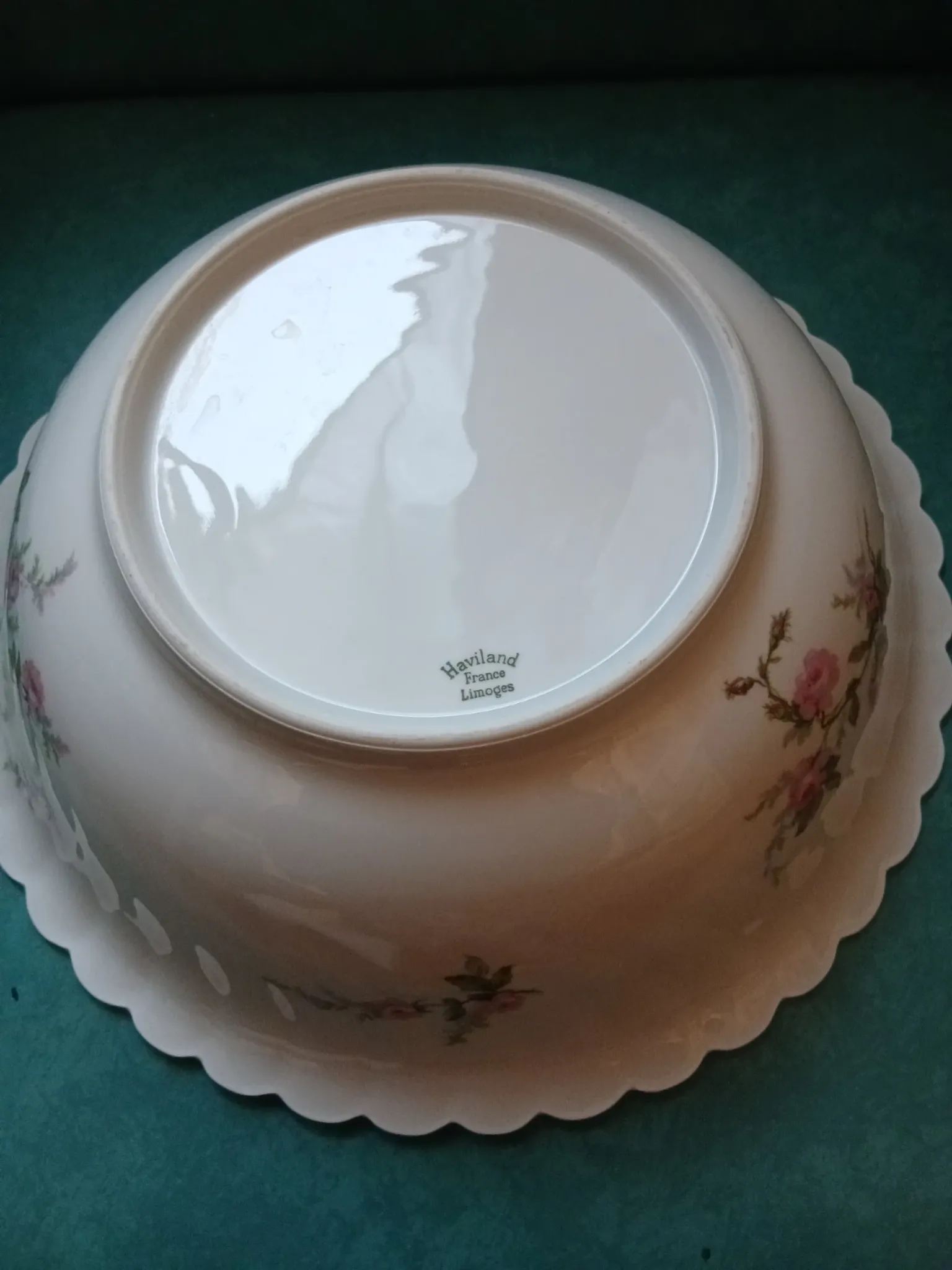 Limoges porcelain salad bowl Haviland France