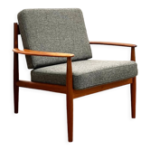 Mid Century Modern Teak armchair or easy chair by Grete Jalk for France & Son, Danish Design, 1950er