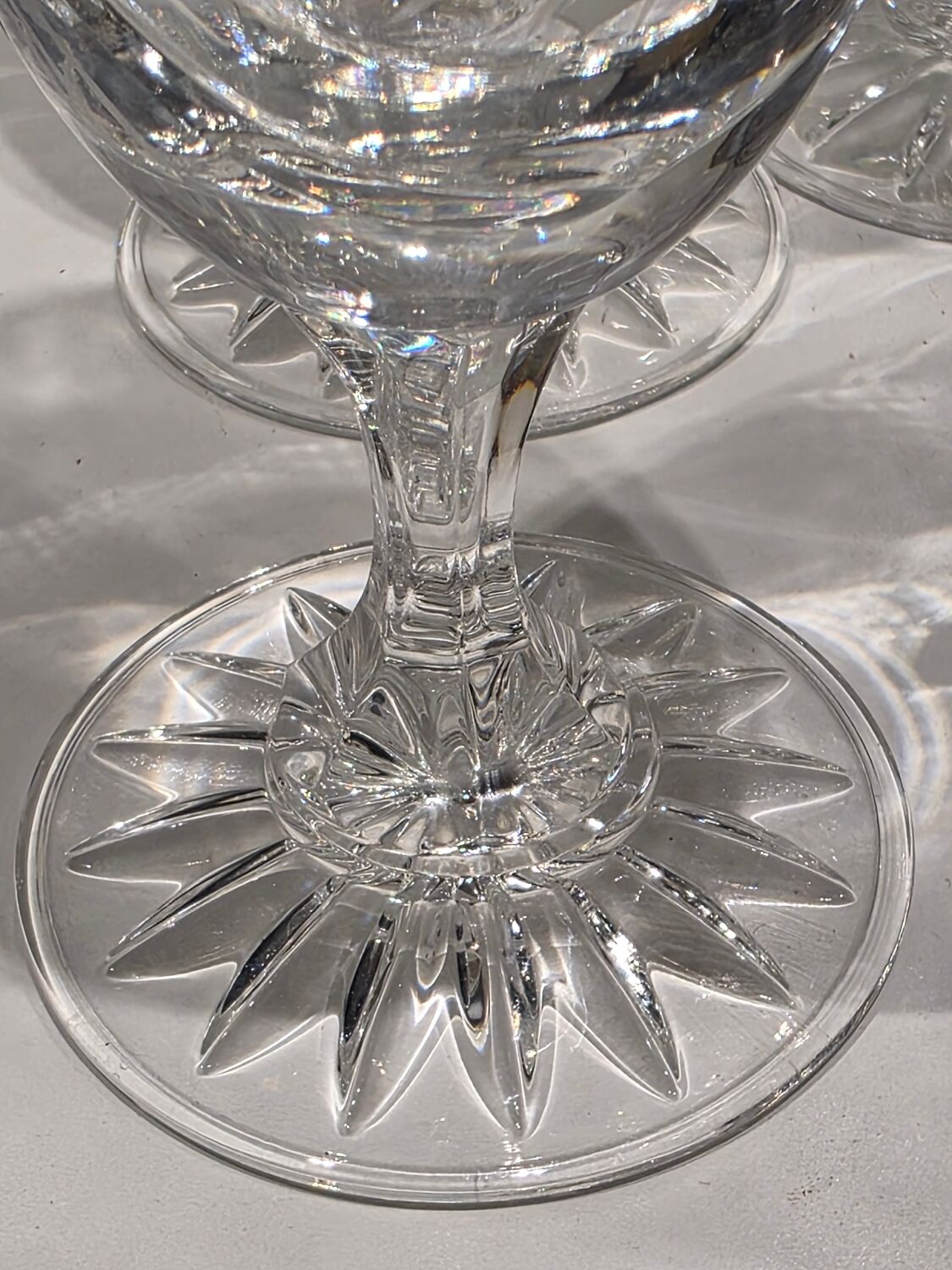 Champagne flutes in Bohemian crystal