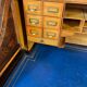 American roll-top desk, solid oak, Czechoslovakia, 1930s