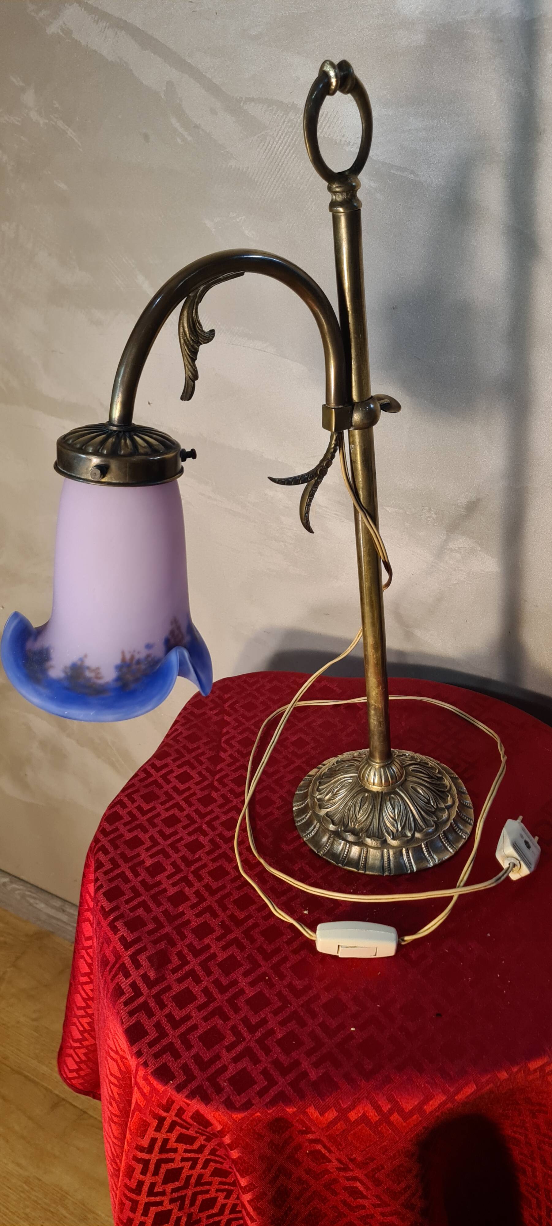 1920 bronze brass desk lamp, 50x34 very good condition