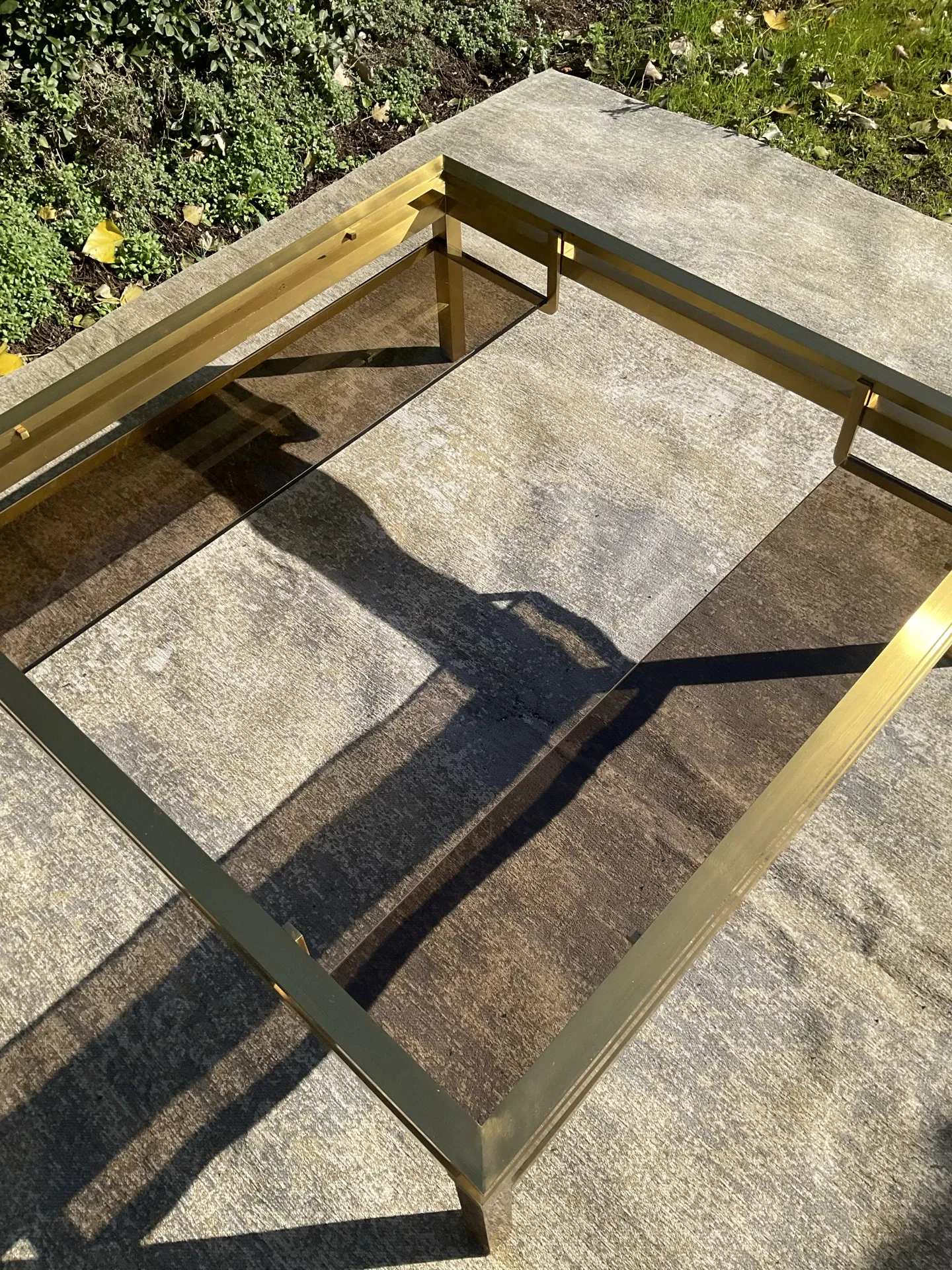 Large coffee table by Guy Lefèvre for Maison Jansen from the 1970s.