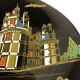Plat en céramique de Longwy, décor Chambord par Valenti