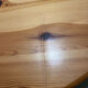 Table and chairs, pine, 1960s.