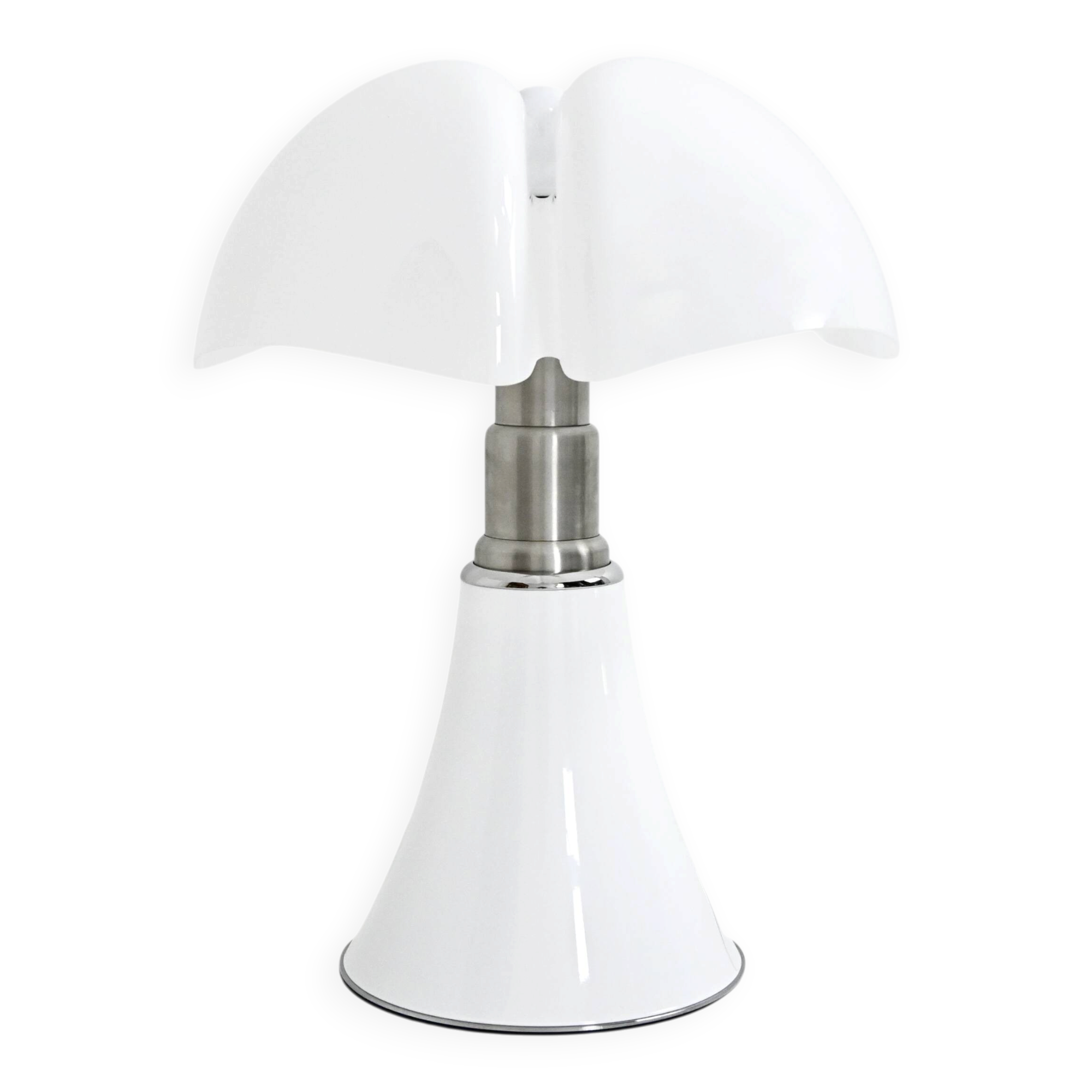 Lampe de table « Pipistrello » blanche de Gae Aulenti pour Martinelli Luce