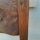 6 old oak chairs, brutalist wood, straw