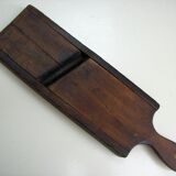 Old kitchen mandolin in wood and iron double blades
