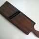 Old kitchen mandolin in wood and iron double blades