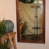Old coat rack with umbrella holder