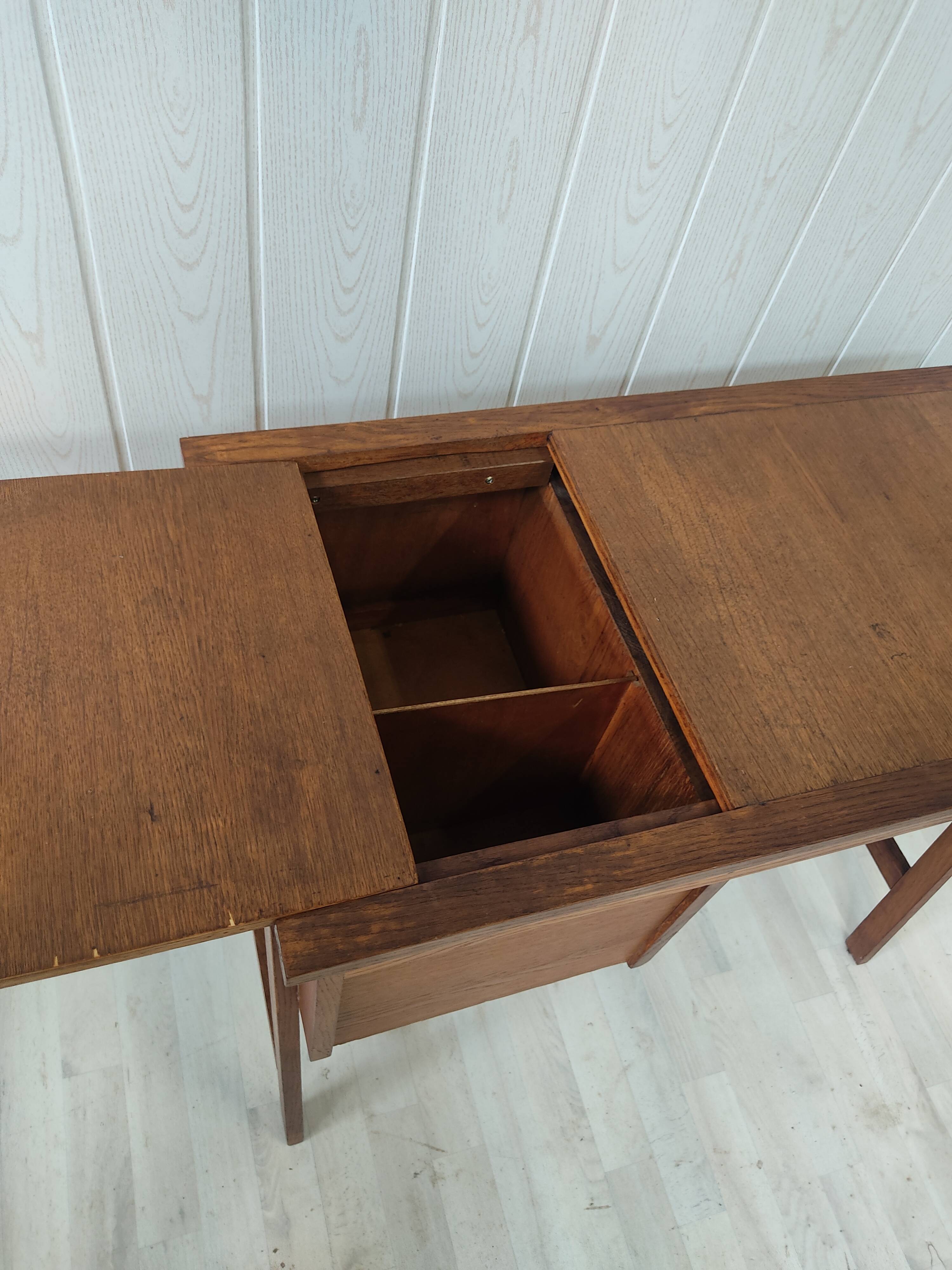 Vintage solid oak desk