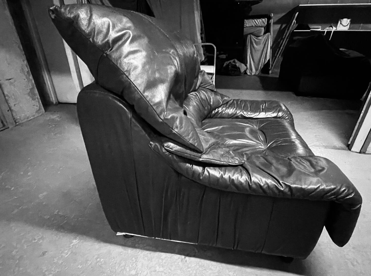Leather armchair from the 70s