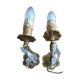 Anciennes appliques en bronze et cristal