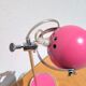 Pink and chrome Eyeball desk lamp
