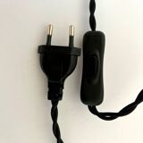 Pair of Art Deco bedside lamps in brass and etched glass