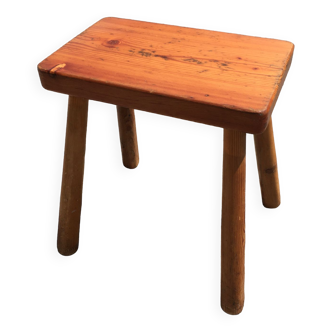 Solid wood stool