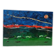 Abstract painting, oil on canvas by Simone Ciani, 20th century