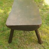 Four chairs and brutalist coffee table