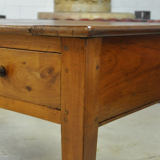 Old flat desk in cherry