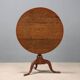 Small antique oak table, Italy, mid-19th century.