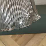 Holophane tulip brass swan neck wall lamp with porcelain rosette