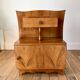 Bedside table in beech wood art deco 30s