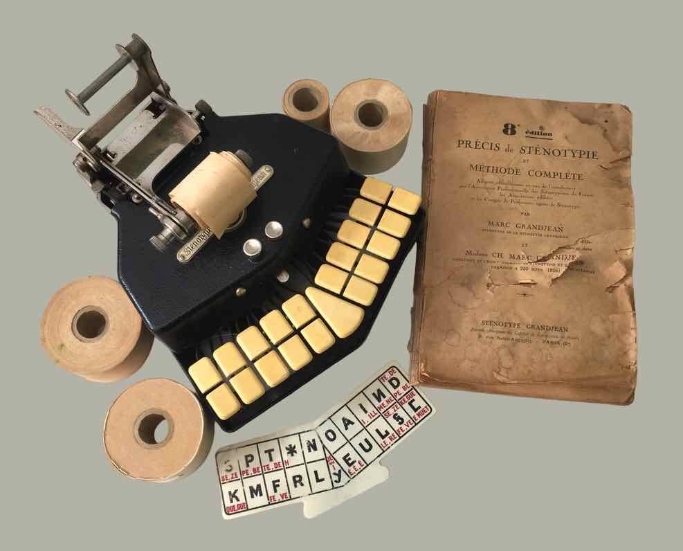 Stenograph Machine Grandjean Stenotype 1940s