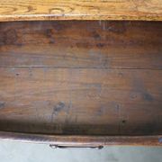 antique French oak dining table with 3 drawers and an exquisite patina