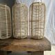 Large lantern-shaped rattan pendant lamp H50 D24