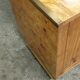 Buffet low elm magnifying glass circa 70