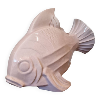 Art Deco ceramic fish sculpture attributed to Le Jan, 1930s