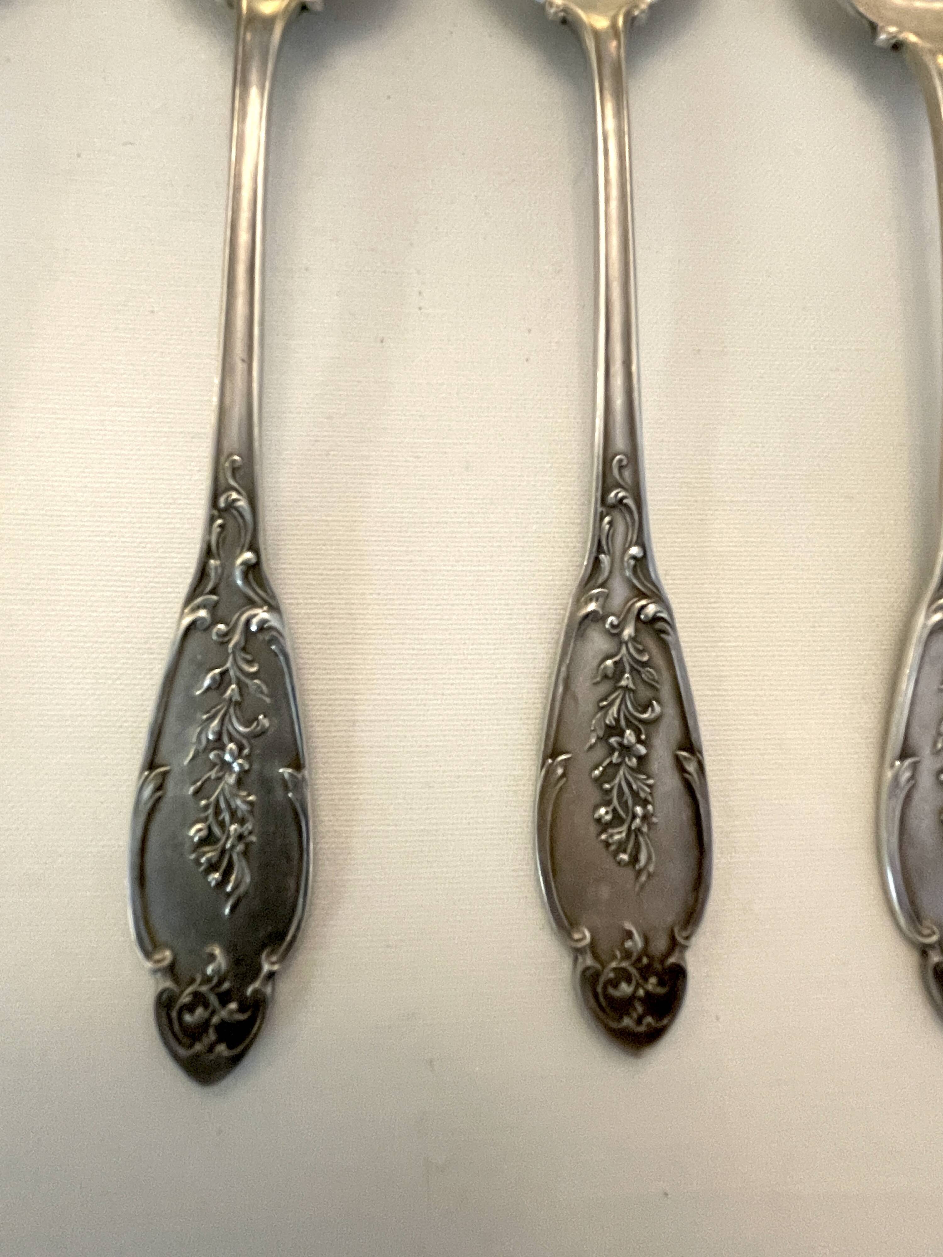 12 couverts en argent Alphonse Debain avec son écrin