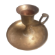 Vintage brass hand candle holder