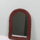 Vintage mirror with wicker border