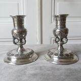 Pair of candlesticks candlesticks christofle