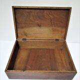 Old patinated solid wood box