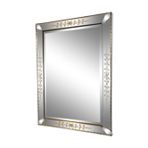 Miroir venitien biseaute de grand forma